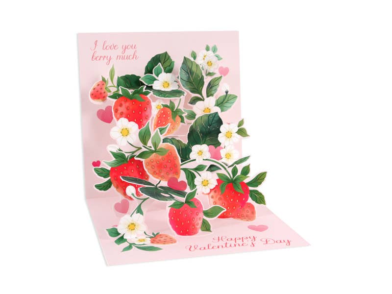Love You Berry Much Pop-Up Valentine's Day Card