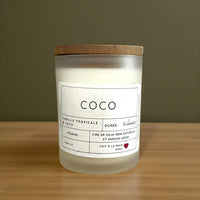 BOUGIE COCO VANILLE EN CIRE DE SOJA NATURELLE