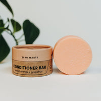 BARRE DE CONDITIONNEUR SOLIDE ORANGE DOUCE PAMPLEMOUSSE REVITALISANT POUR CHEVEUX ÉCOLOGIQUES VIBRANT SANS PLASTIQUE