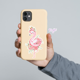 AUTOCOLLANT - FLAMANT ROSE