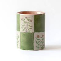 CACHE-POT - MOTIF DE PLANTES