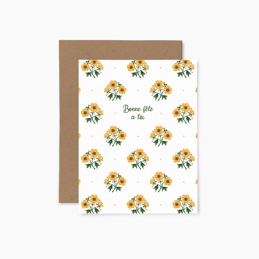 Ranunculus "Happy birthday to you" | Greeting card