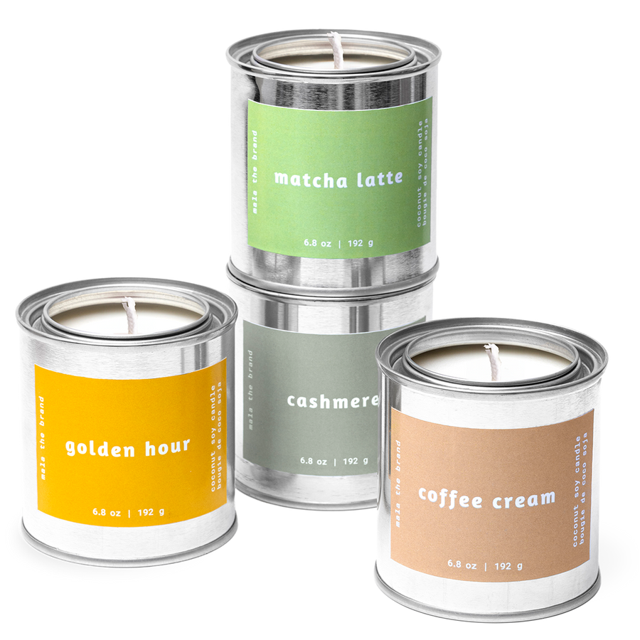 LOT DE 4 CHANDELLE - ENSEMBLE AUTOMNE/HIVER
