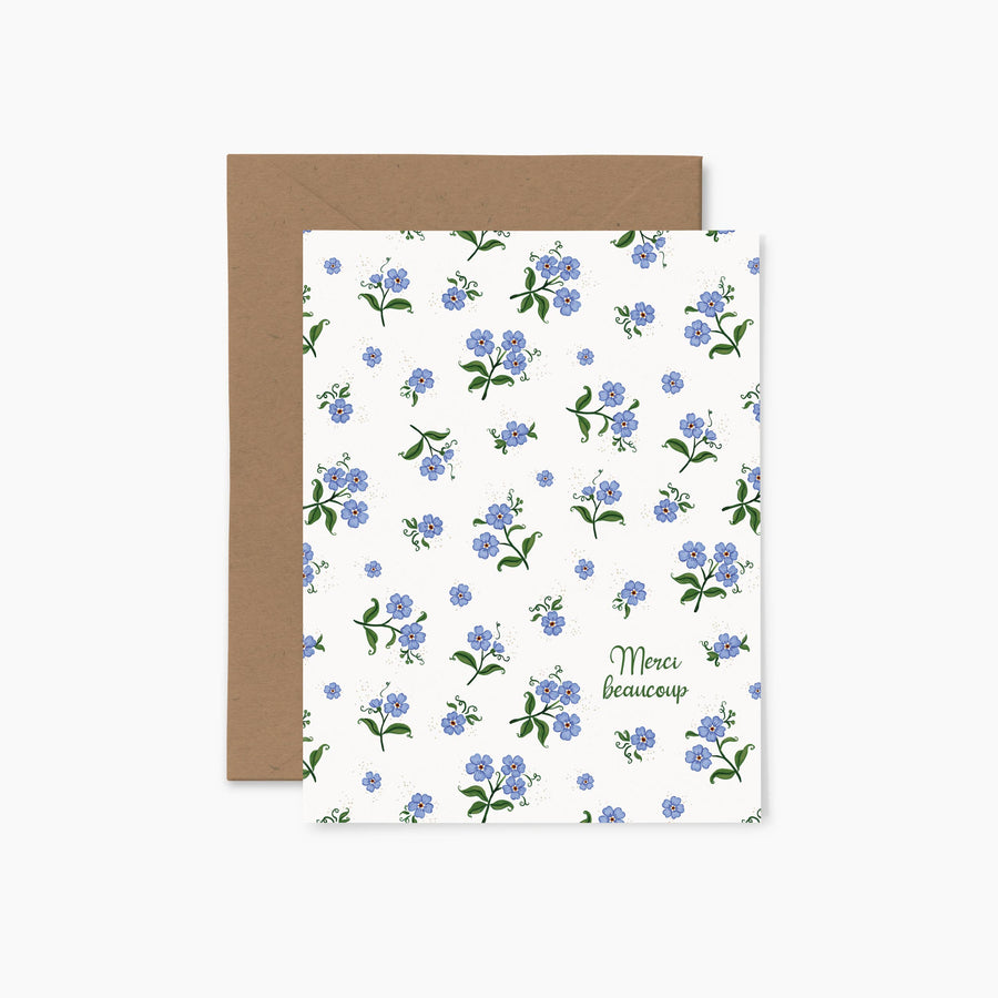 Forget-me-not "Thank you very much" | Greeting card