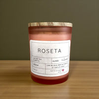 BOUGIE ROSETA LAIT DE RIZ SANTAL AMBIANCE CHALEUREUSE FÉMININE