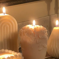 BOUGIE PILIER FLORALE