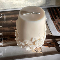 BOUGIE PILIER FLORALE