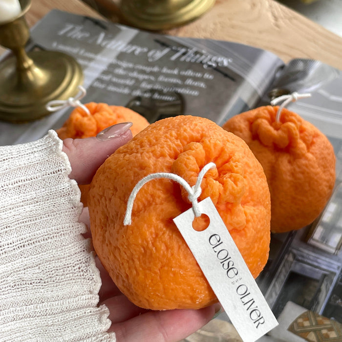 BOUGIE EN FORME D'ORANGE