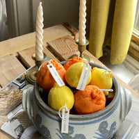 BOUGIE EN FORME D'ORANGE