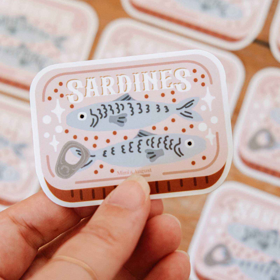VINYL STICKER - COZY SARDINES