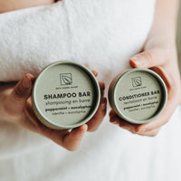 SHAMPOING EN BARRE PEPPERMINT EUCALYPTUS SANS PLASTIQUE REVITALISANT FRAÎCHEUR MENTHOLÉE POUR CHEVEUX SENSIBLES