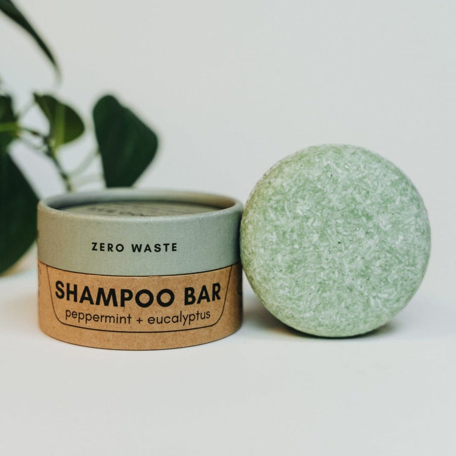 SHAMPOING EN BARRE PEPPERMINT EUCALYPTUS SANS PLASTIQUE REVITALISANT FRAÎCHEUR MENTHOLÉE POUR CHEVEUX SENSIBLES