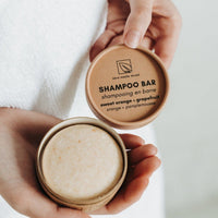 SWEET ORANGE GRAPEFRUIT SOLID SHAMPOO MOISTURIZES HAIR AND EASY STYLING ZERO WASTE FOR ALL HAIR TYPES