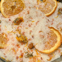 SELS DE BAIN SUNNY ORANGE ET CALENDULA DETENTE BIEN-ETRE