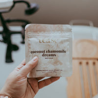 SEL DE BAIN, RÊVES DE CAMOMILLE ET NOIX DE COCO