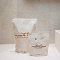 SEL DE BAIN, RÊVES DE CAMOMILLE ET NOIX DE COCO