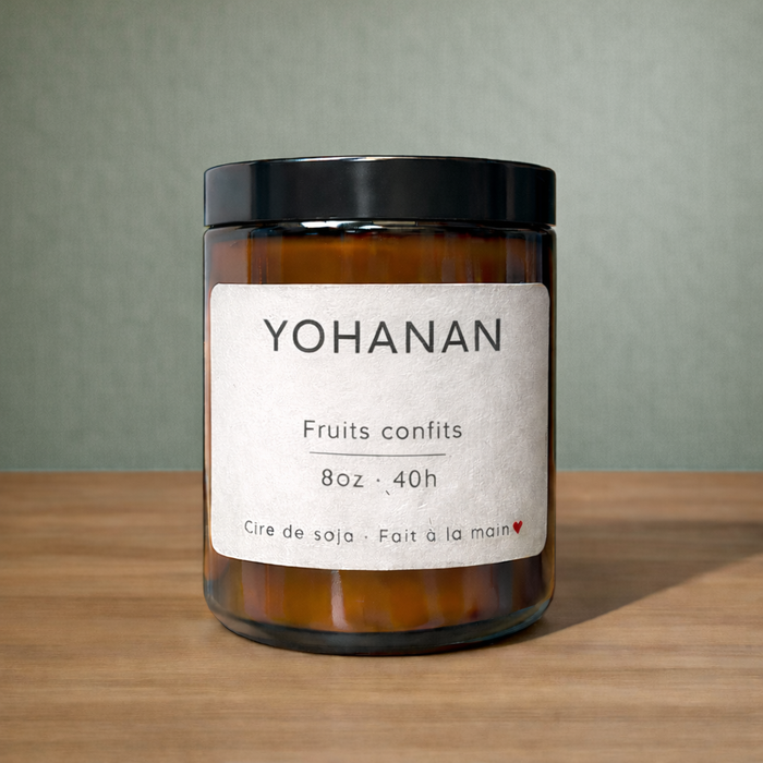 BOUGIE DE SOJ - YOHANAN - FRUITS CONFITS