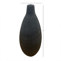 VASES NOIRS SURDIMENSIONNÉS EN CIMENT ET CÉRAMIQUE POUR DÉCORATION INTÉRIEURCONTEMPORAIN